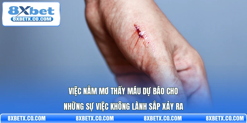 Việc nằm mơ thấy máu dự báo cho những sự việc không lành sắp xảy ra
