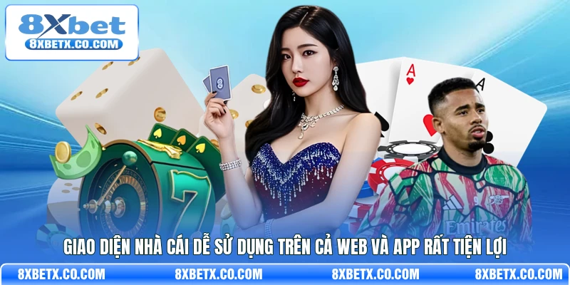 Giao diện nhà cái dễ sử dụng trên cả web và app rất tiện lợi 